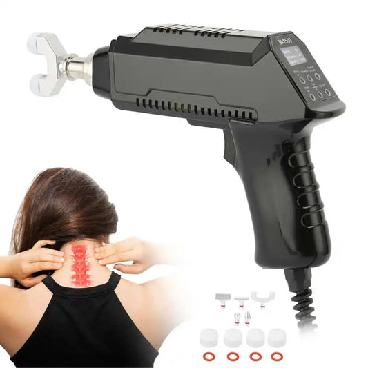 Electric Spine Massager 1500N Chiropractic Adjusting Tool Adjuster 30-Level Cervical Spinal Correction Gun